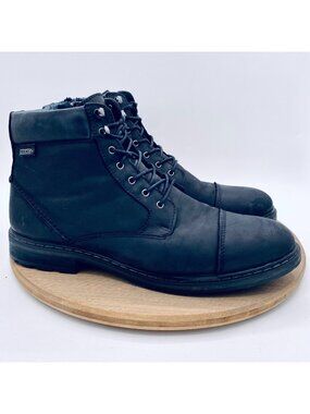 Pikolinos Shoes Mens 11 42 Black Leather Ankle Boots Chukka Outdoor Hiking